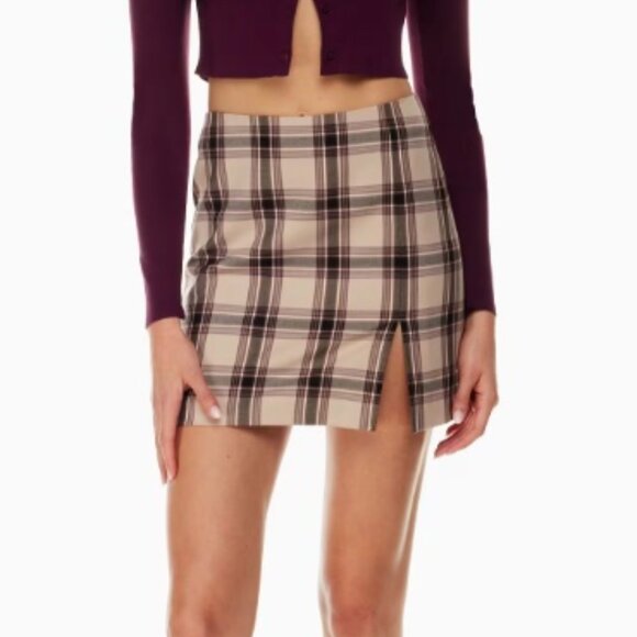 Aritzia Tatiana plaid Skirt - size 0 SUNDAY BEST - Picture 1 of 4